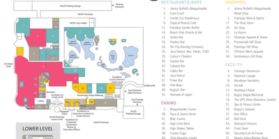 Karta över Flamingo Las Vegas