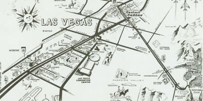 Gamla Las Vegas strip karta