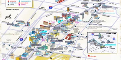 Karta Vegas strip