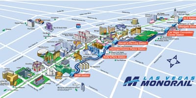 Vegas Monorail karta