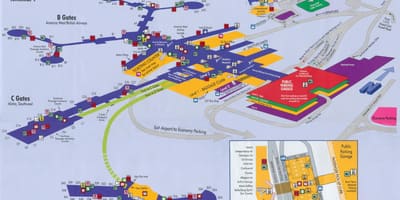 Karta över McCarran flygplats