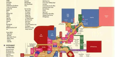 Karta över MGM grand Las Vegas